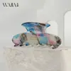 Wjia Fantasía Clip Francés de Ácido Acético Clip Cola de Pez Tiburón Alto Sentido Clip para Pelo Cola Cónica Alta Accesorios para el Cabello para Mujeres