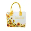 Bolsa de fieltro para sublimación, Bolso tote floral, Bolso tote para el Festival de los Botes de Dragón, Bolso de mano de gran capacidad, Bolsa de regalo, Bolsa de fieltro personalizada