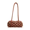 Bolso de hombro de gamuza nuevo, moderno y exquisito para el otoño de 2026, bolso de mano versátil de lunares estilo coreano para mujer, adecuado para ir al trabajo.