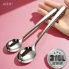 Colher Elegante de Aço Inoxidável 316, Colher de Sobremesa de Alta Qualidade, Colher Pequena Redonda para Comer, Colher de Sopa Redonda Espessa para Venda no Atacado de Fábrica