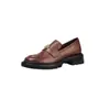 Em Estoque~Novo Estilo Outono Versátil Mocassins de Solado Grosso Moeda de Ouro para Mulheres, Sapatos Slip-On de Couro Polido Colorido, Sapatos Single Estilo Britânico JK