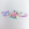 Flor de Sapato TPU Bolha Impressão 3D Anime Astronauta Planeta Gancho Borboleta Giratória Orifício para Flor de Sapato Acessórios para Sapato