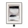 Pintura em Papelão Estilo Wabi-Sabi Preto e Branco Cinza Abstrato Pintura Decorativa Bloco de Cor Sala de Estar Nórdico Simples Pintura de Pendurar Modelo de Quarto Mural