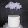 Decoración de pastel de cumpleaños de cisne blanco y negro para pareja romántica Qixi, decoración de pastel para hornear con tema de boda, inserto