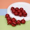 22mm Cor Uma Palavra Redonda Sino DIY Jóias Pendurado Candy Color Árvore de Natal Metal Pintura Sino Chaveiro