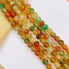 Pulseira de Contas Soltas de Ágata Bicolor Natural Contas para DIY Pulseira Tecida à Mão de Cristal Acessórios de Joias