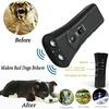 Linterna Led de Doble Cabezal Transfronteriza, Repelente Ultrasónico para Perros, Dispositivo Portátil de Entrenamiento para Perros, Disuasorio de Ladridos de Perros