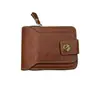 Nova carteira masculina transfronteiriça com zíper curto carteira bolsa de moedas fivela de cobre design carteira fabricantes de poliéster resistente ao desgaste