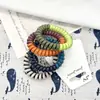 Comercio Exterior Dulces Europeos y Americanos de Colores, Cuerdas de Teléfono Grandes para el Cabello, Alta Elasticidad, Duraderas, Accesorios para el Cabello Coloridos, Simples al por Mayor