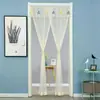 Cortina de Puerta de Conejo de Dibujos Animados Sin Taladro Pegatina Mágica Cortina Mosquitera Cortina Divisoria para Dormitorio Sala de Estar Barra Retráctil Colgante Cortina Media