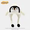 Gorro de Protección para Orejas de Niño para Otoño e Invierno, Lindo y Adorable Gorro de Lana Tejida para Bebé con Diseño de Pingüino Pequeño que Chilla, Cálido y a Prueba de Viento