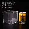 Acuario de Escritorio, Pez Betta, Acuario de Camarones, Tanque de Tortugas, Maceta con Planta Verde, Rectangular Estrecho Alto de Acrílico Transparente