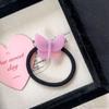 Nueva Marca Dorada FRANCE cuerda para el pelo de mariposa de acetato goma de coleta para chica dulce cuerda para el pelo de alta elasticidad accesorios para el pelo