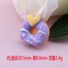 Macaron Dona Juguete de Comida Accesorios DIY Funda para Teléfono Material para Horquilla Kit Pegamento Crema Resina Accesorios Transfronterizos