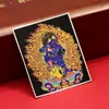 Dzambala Negro pintado tibetano pintura Thangka pintada a mano lienzo central impresión microchorro Thangka cultural y creativo Zakiralam al por mayor
