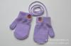 Guantes de invierno para niños de 1 a 2 años, cálidos y gruesos, con forro polar, bonitos y pequeños, de lana con patrón bordado.