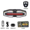 Señal de Giro Inalámbrica con Control Remoto Alimentada por Energía Solar para Bicicleta, Bocina, Luz Trasera de Advertencia de Giro Izquierdo y Derecho para Ciclismo Nocturno - Modelo Nuevo Transfronterizo