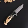 Cuchillo Yangjiang Acero Inoxidable Cuchillo de Exterior Alta Dureza Mango de Madera Maciza Navaja Plegable Camping Supervivencia Portátil Navaja Plegable Multiusos