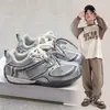 Tênis Dad Shoes Infantil 2026 Primavera e Outono Novo Malha Respirável Tênis Esportivo Meninas Solado Macio Antiderrapante Calçados Casuais Sapatos de Meninos