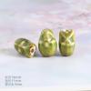 Cuentas de cerámica de calavera con agujero recto Jingdezhen material para abalorios accesorios para pulsera cuentas de cerámica baratijas diy