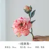 Nuevos Adornos de Flor de Peonía Pintura al Óleo Estilo Chino Arreglo Floral para Sala de Estar en Casa Decoración de Entrada Peonía Antigua Color Otoño Flores Artificiales