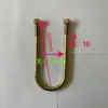 Fabricante tornillo en U abrazadera de placa de acero de arco cuadrado para camión remolque Sanma 14 de grosor 16 de grosor