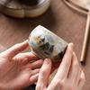 Gem amarelo Ru kiln master Cup Zen silêncio Cup alta qualidade xícara de chá milhares de milhas imitação pintados à mão atacado