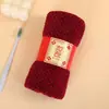 Toalla de Recuerdo de Boda de Terciopelo Coral, Absorbente, Al Por Mayor, Tienda de Bodas, Regalo de Agradecimiento para Dama de Honor, Banquete de Cumpleaños, Regalo de Vacaciones
