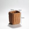 Cesta de Armazenamento Pequena de Rattan Sintético para Frutas Cesta de Armazenamento Trançada Cesta de Lanches para Restaurante Cesta para Batatas Fritas Cesta de Armazenamento para Mesa Venda por Atacado