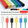 Adequado para Apple Android Cabo de Dados Calor Tubo Encolhível Capa Protetora Cabeça de Carregamento Manga Anti-Breaking Reparação de Danos Artefato