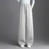 Calça de moletom cinza de perna reta e larga para mulheres, nova coleção outono 2026, casual versátil, cintura alta, solta, modeladora, que rejuvenesce, calça casual