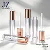 Pedido Jinze: Tubos de Gloss Labial com Base Redonda em Formato de Lábio/Base Plana, Materiais de Embalagem Tubulares Vazios de Plástico
