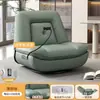 Poltrona reclinável individual moderna e minimalista com design de suporte segmentado, um sofá confortável e relaxante para quartos e uso doméstico