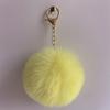 Colgante de bola de pelo sintético de conejo rex de imitación de 8 cm, llavero, accesorios para bolso de joyería DIY, colgante de bola de lana al por mayor