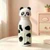 Nueva taza termo infantil de animal lindo, taza con pajita de dibujos animados de acero inoxidable 316, taza de agua de alta estética para regalo de estudiante
