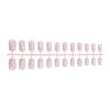 Otoño e Invierno Estilo Ins Ropa de Navidad Armadura Blanco Copo de Nieve Francés Piezas de Manicura Usar Uñas Postizas 24 Uñas En Caja