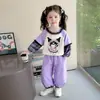 Conjunto de Primavera para Niñas Elegante Conjunto de Dos Piezas con Sudadera de Kuromi para Niños 2026 Ropa Nueva de Primavera para Niñas Bebés Ropa Casual