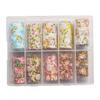 Papel de transferência de arte de unha Cyber Red Angel Cupid Star Nail Sticker Set Barroco Style Nail Stickers Atacado