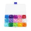 Venta al por mayor de fábrica 300 piezas hebilla marcadora de color traje color caramelo herramientas de tejer suéter DIY hebilla pequeña de plástico