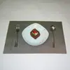 Direto da Fábrica simples placemat tecido ocidental placemat europeu de PVC placemat jacquard isolante espessado de Teslin para hotel