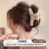 Nuevo clip de tiburón 2026 para otoño e invierno, pinza para el cabello de gran tamaño de alta gama para mujeres con cabello abundante, con diseño de lazo
