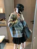 Falda Corta de Encaje Elástico de Cintura Alta en Forma de Capullo Línea A con Cordones, Lazo Favorito de la Blogger Mochie, Reductor de Edad MQ2018