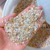 Un kilo de grava de cristal blanco menos de 5 mm piedra expansora de aromaterapia cristal amarillo cristal rosa amatista acuario decoración de maceta