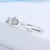 Anillo de diamantes con temperamento Tanabata japonés y coreano para mujer, bonito anillo de Joker, joyería de moda para damas, venta al por mayor