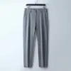 Pantalones de Alta Calidad para Hombre 26 Otoño e Invierno Cepillados Cálidos Casuales para Hombres de Mediana Edad Formales de Negocios Ajustados Rectos Largos
