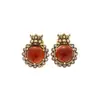 Pendientes de Aleación de Cobre para Mujer con Estilo Retro Francés, Diseño de Nicho, Temperamento Elegante de Gama Alta, Transmisión en Vivo Transfronteriza de Segunda Mano