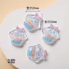 Acessórios de Resina Kuromi Cartoon Multifacetados com Glitter Fino Cola Branca DIY Presilhas de Cabelo Enfeites para Headwear Enfeites para Capa de Celular Adesivos