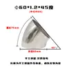 Pasamanos de Escalera Adaptador de Tubo de Escape Giratorio Codo a Prueba de Lluvia para Gabinete JP Codo Industrial de Acero Inoxidable 45 Grados