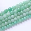 Cuentas sueltas de jade verde optimizado Cuentas redondas de jade birmano DIY hecho a mano pulsera con cuentas collar accesorios de joyería tejidos al por mayor