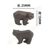 Acessórios de Modelo de Vida Selvagem de Zoológico Paisagem Miniatura Mini Animais Material DIY Cena Encolhida Ornamentos